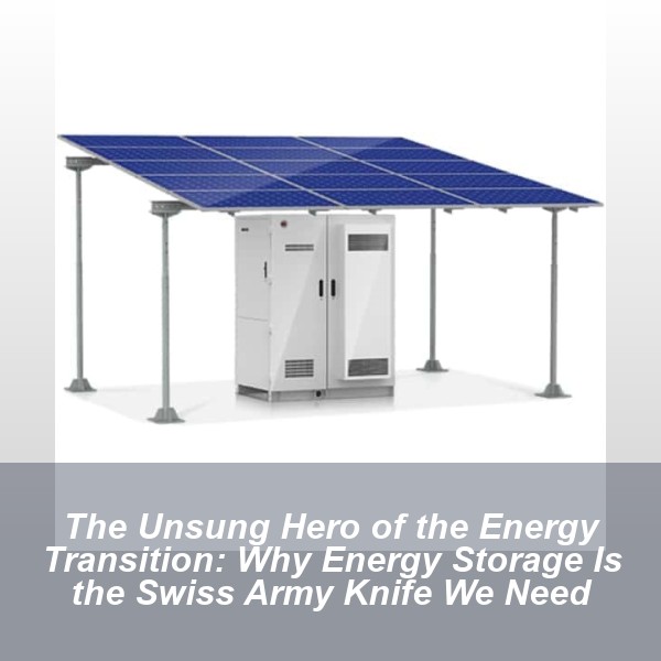 The Unsung Hero of the Energy Transition: Why Energy Storage Is the Swiss Army Knife We Need